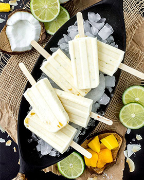 lime coconut mango bar