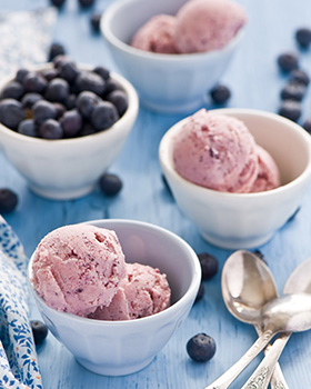 blueberry scoop